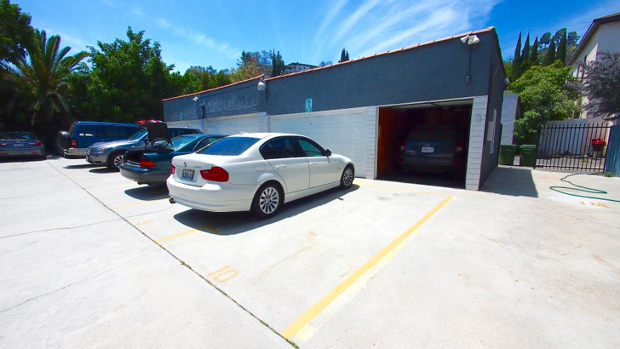 Garage and outside parking this is the one car garage